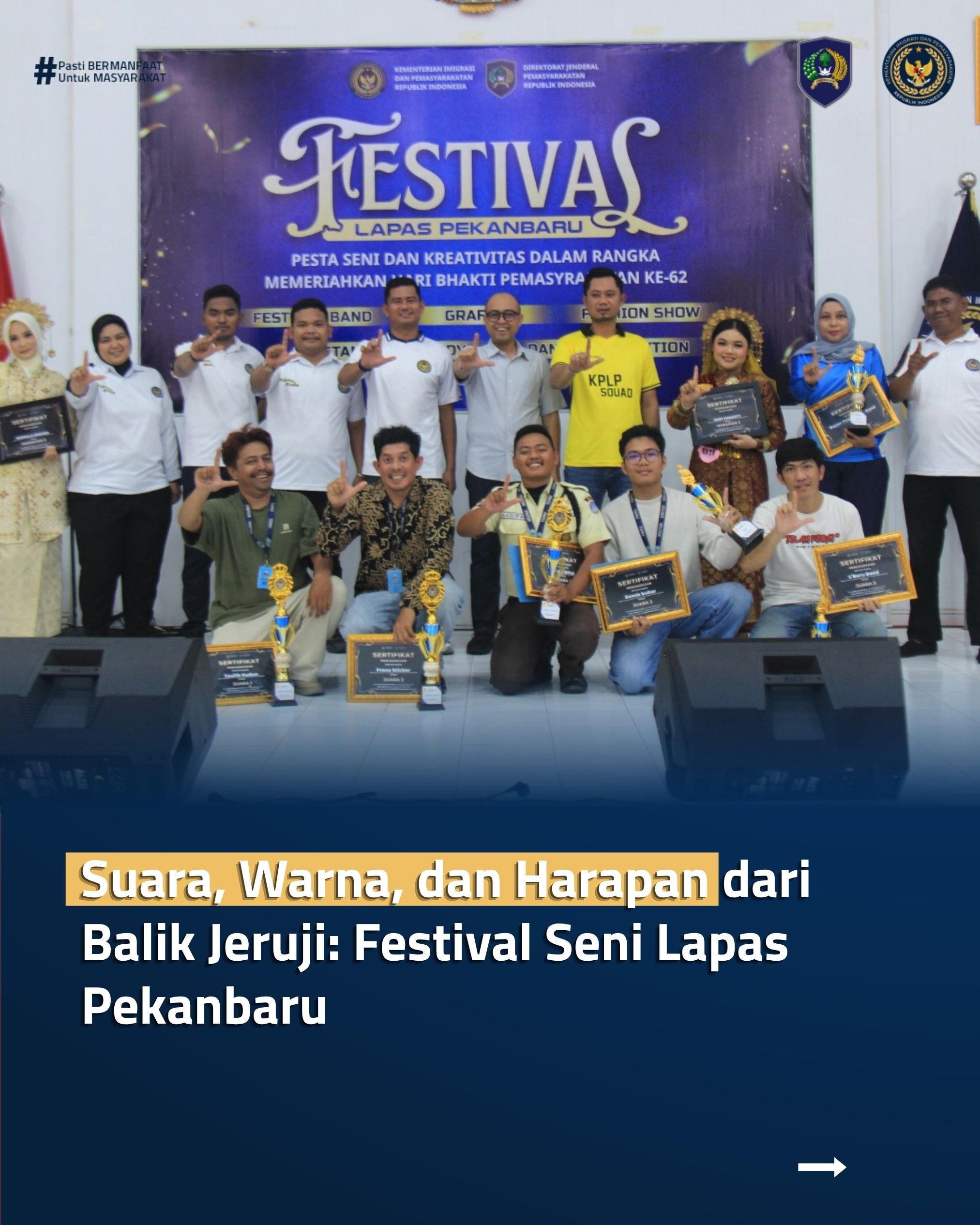 Suara, Warna, dan Harapan dari Balik Jeruji: Festival Seni Lapas Pekanbaru