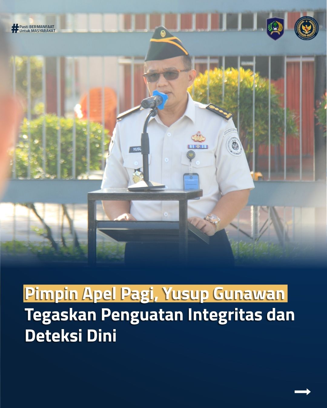 Pimpin Apel Pagi, Yusup Gunawan Tegaskan Penguatan Integritas dan Deteksi Dini